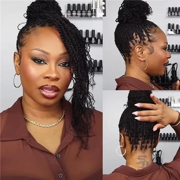 Bulk Human Hair for Dreadlocks Extensions Repair Locs, Twist main image 6